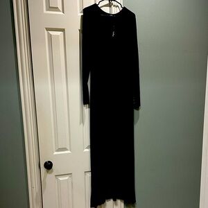 Lulu's Classic Black Long Sleeve Dress